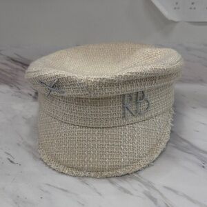Elegant Cream Tweed Women's Hat